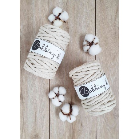Beige Macrame Cord 9mm 30m Bobbiny