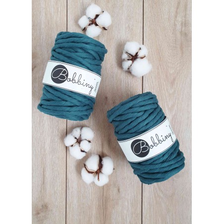 Peacock Blue Makramee-Kordel 9mm 30m Bobbiny