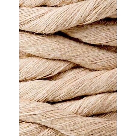 Sand Makramee-Kordel 9mm 30m Bobbiny