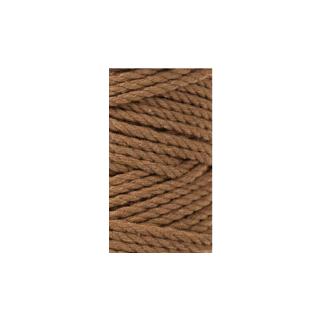 Caramel 3ply macrame cotton rope 3mm 100m Bobbiny