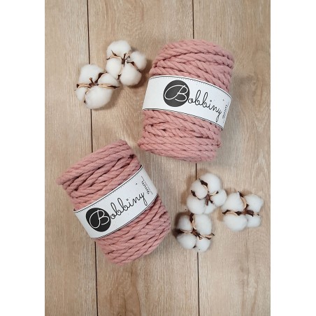 Blush | Corde torsadée 3ply  9mm 100m | Bobbiny
