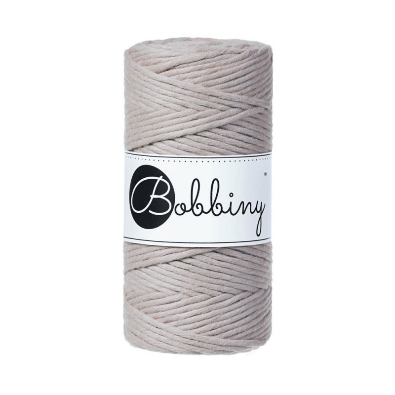 Pearl macrame cotton cord 3mm 100m Bobbiny