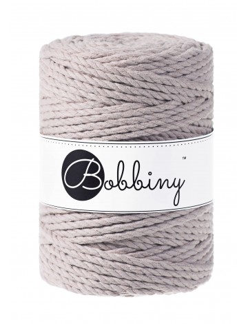Pearl 3ply macrame cotton rope 5mm 100m Bobbiny