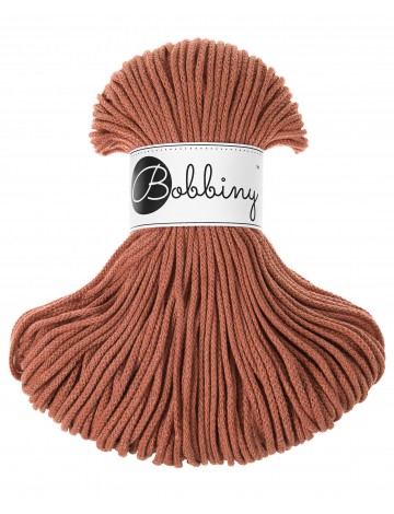 Terracotta cotton cord 3mm 100m Bobbiny
