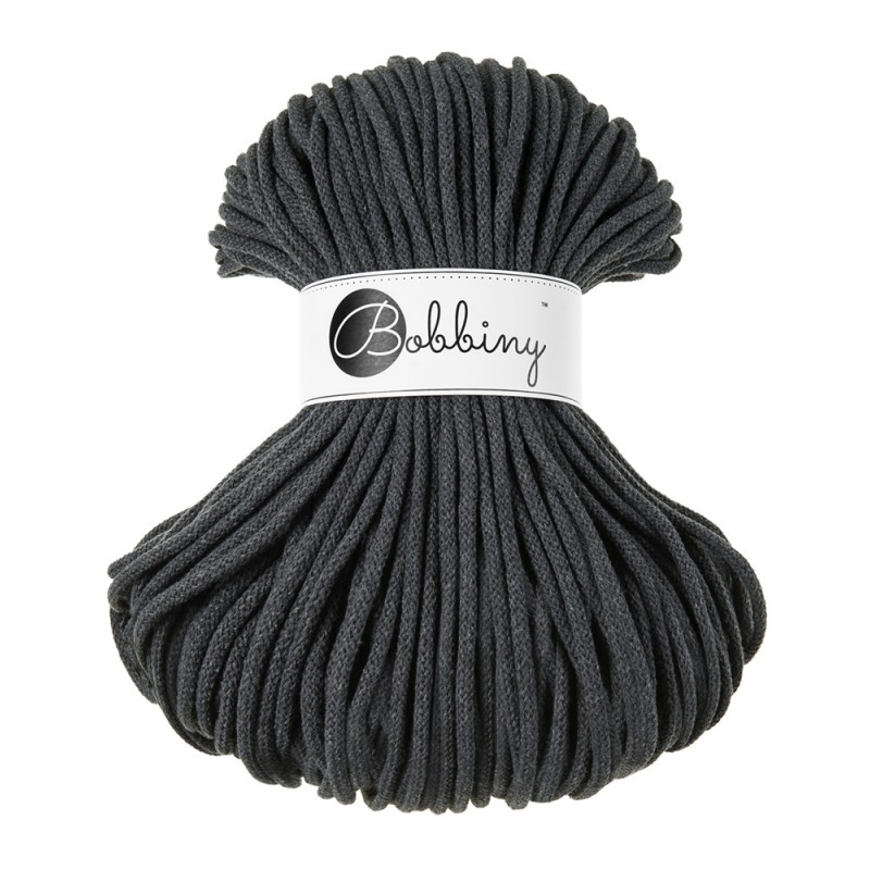 Charcoal cotton cord 100m - BOBBINY