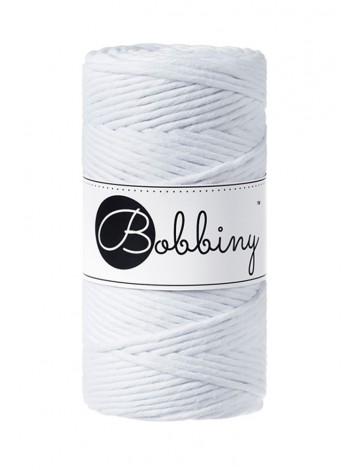 White | corde pour macramé 3mm 100m | BOBBINY