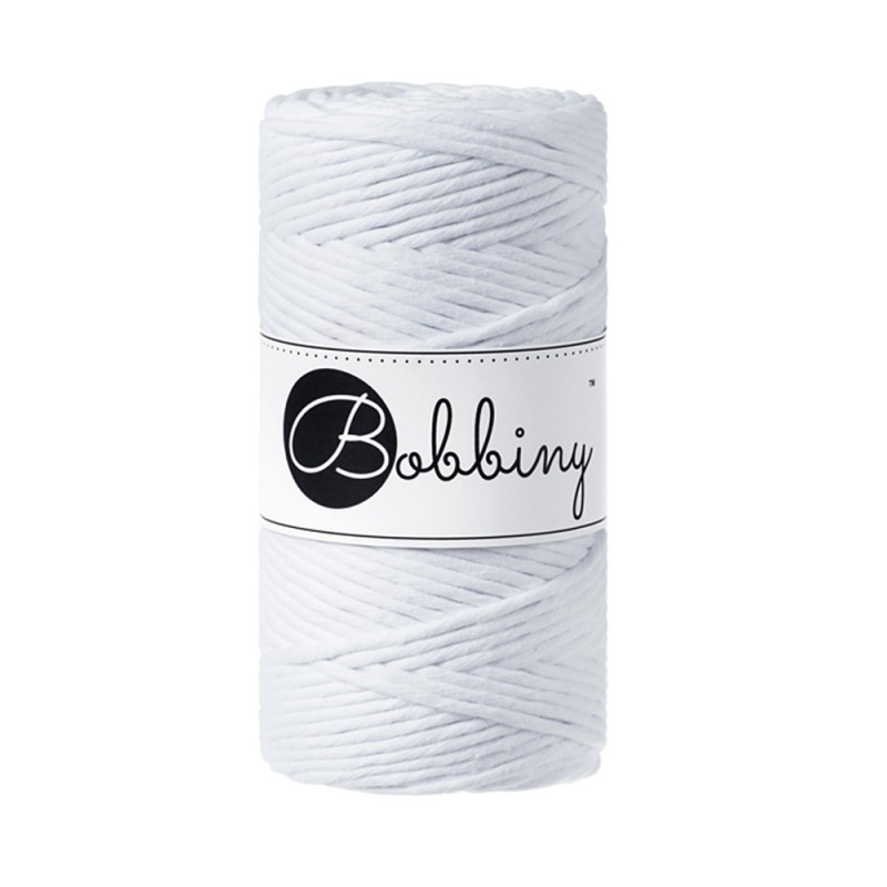 White Macrame Cord 3mm 100m - BOBBINY