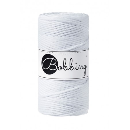 White Macrame Cord 3mm 100m - BOBBINY