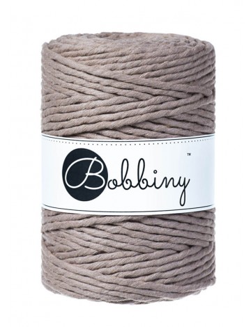 Coffee Macrame Cord 5mm 100m - BOBBINY