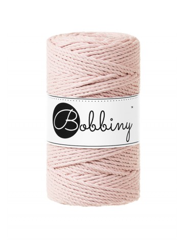 Pastel Pink | Corde torsadée 3ply 3mm 100m | Bobbiny