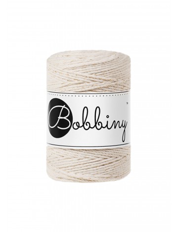 Golden Natural macrame cotton rope 3ply 1.5mm 100m | Bobbiny