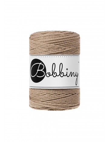 Sand macrame cotton rope 3ply 1.5mm 100m | Bobbiny