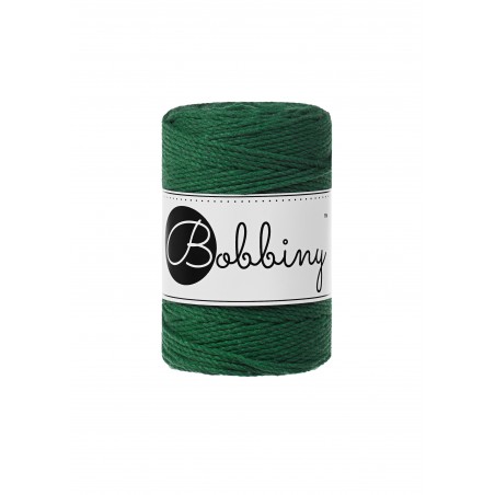 Pine Green makramee-kordel 3ply 1.5mm 100m | Bobbiny