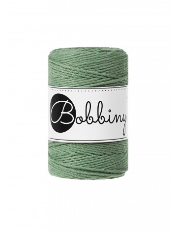 Eucalyptus Green makramee-kordel 3ply 1.5mm 100m | Bobbiny