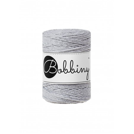 Light Grey | Corde torsadée 3ply 1.5mm 100m | Bobbiny