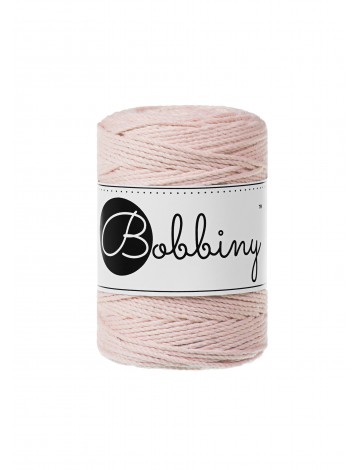 Pastelowy Róż macrame cotton rope 3ply 1.5mm 100m | Bobbiny
