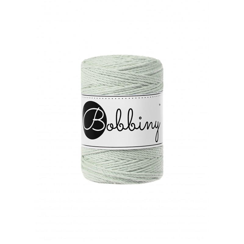 Mleczny Zielony sznurek do makamy 3ply 1.5mm 100m | Bobbiny