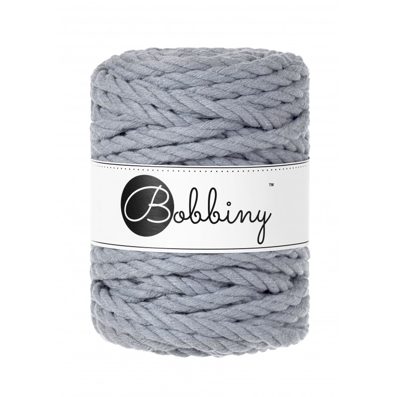 Steel 3ply Macrame Rope 9mm 30m - BOBBINY