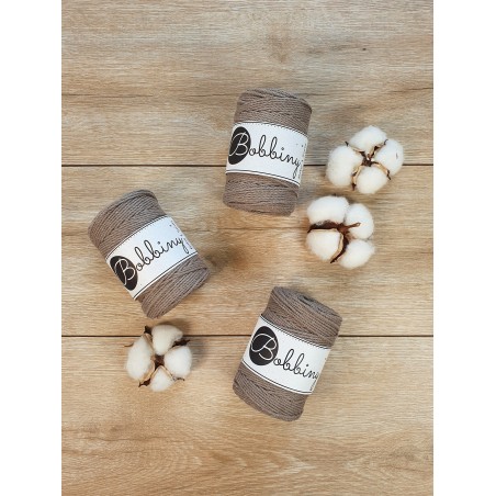 Kawowy sznurek do makamy 3ply 1.5mm 100m | Bobbiny