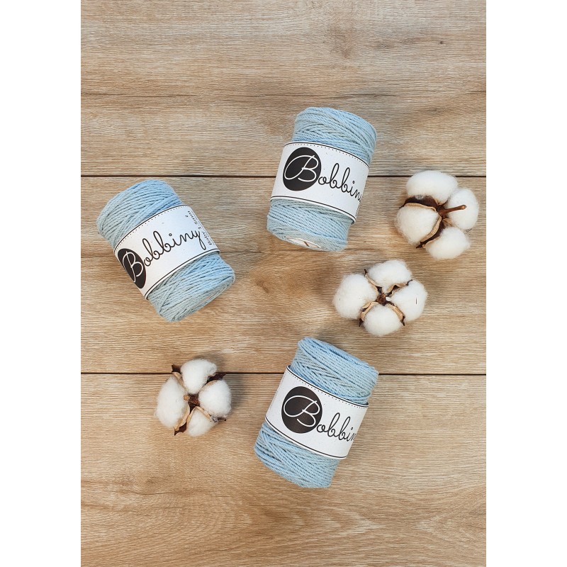 Misty | Corde torsadée 3ply 1.5mm 100m | Bobbiny