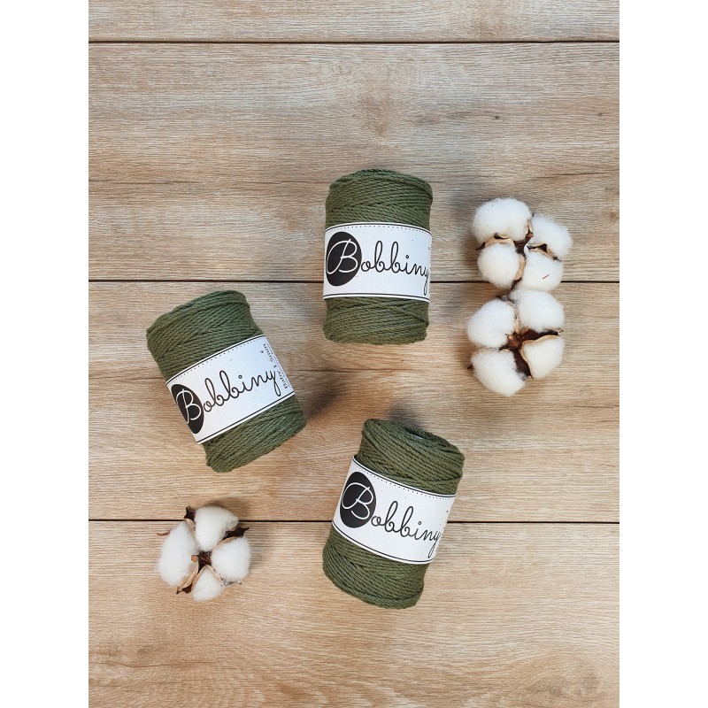 Awokado sznurek do makamy 3ply 1.5mm 100m | Bobbiny