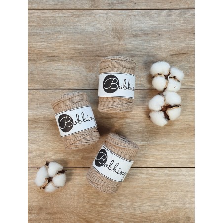 Piaskowy sznurek do makamy 3ply 1.5mm 100m | Bobbiny