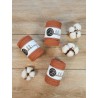 Terracotta macrame cotton rope 3ply 1.5mm 100m | Bobbiny