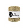 Metallic Gold 3ply Makramee-schnur 3 mm 100m | Bobbiny