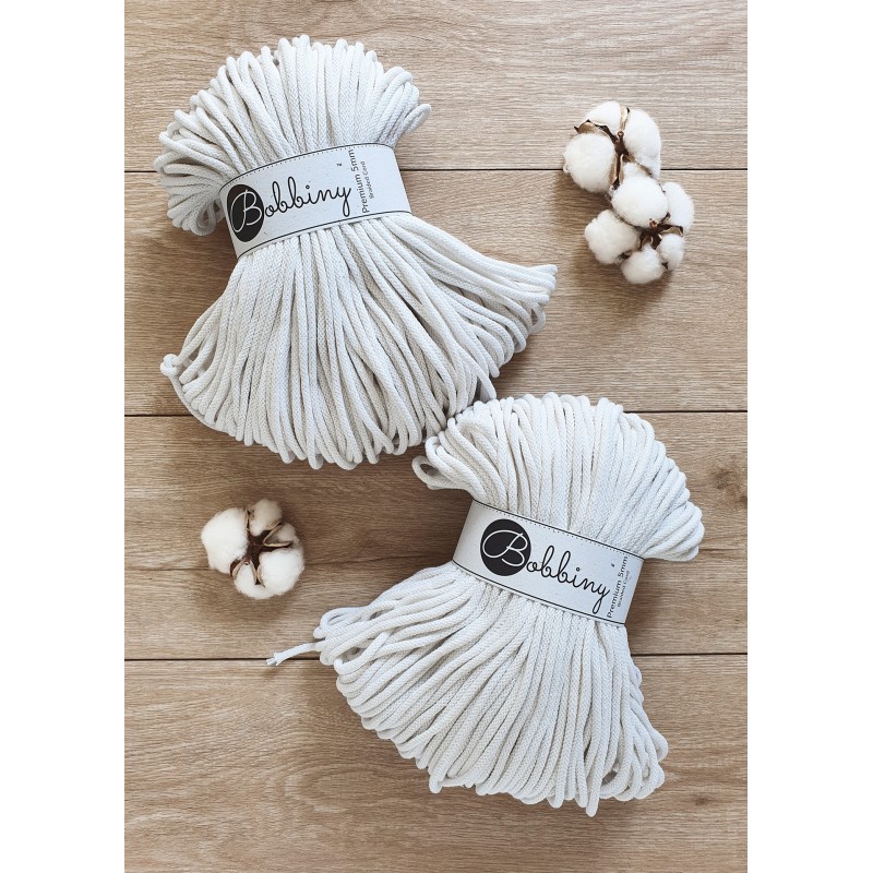Off White cotton cord 5mm100m |BOBBINY