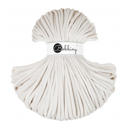 Złamana Biel sznurek bawełniany jumbo 9mm | BOBBINY