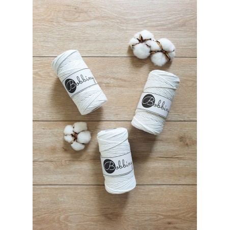 Off White Macrame Cord 3mm 100m | BOBBINY