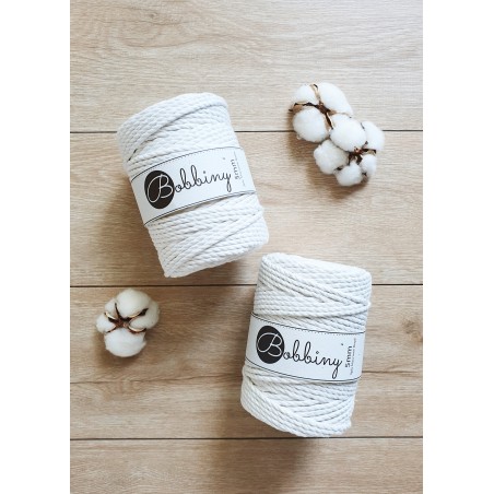 Złamana Biel 3ply potrójnie skręcany 5mm 100m | BOBBINY