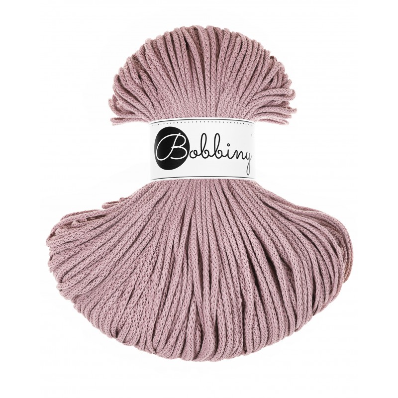 Mauve cotton cord 3mm 100m | BOBBINY