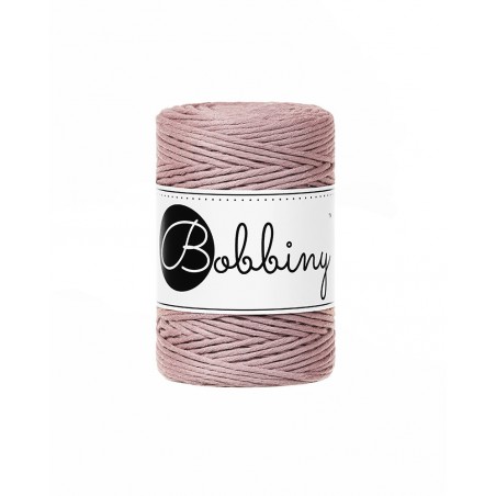 Mauve single twist macrame cotton cord 1.5mm 100m | BOBBINY