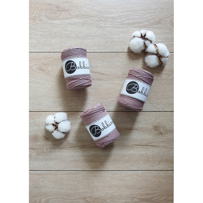 Mauve sznurek do makamy 3ply 1.5mm 100m | Bobbiny