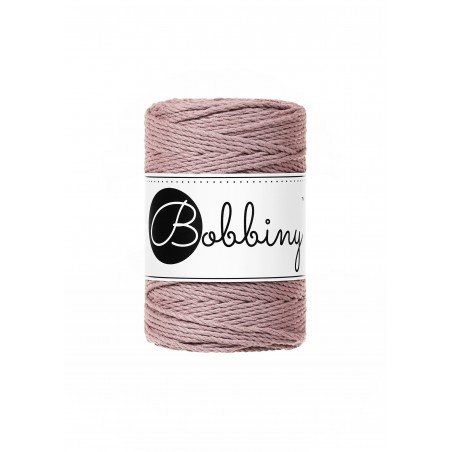 Mauve makramee-kordel 3ply 1.5mm 100m | Bobbiny