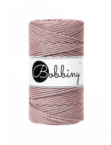 Mauve sznurek 3ply potrójnie skręcany 3mm | BOBBINY