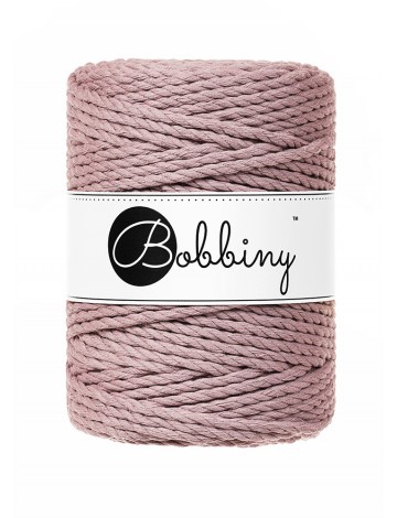 Mauve 3ply Macrame Rope 5mm 100m | BOBBINY