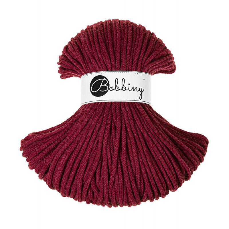 Wine Red 5mm 100m  | BOBBINY Premium