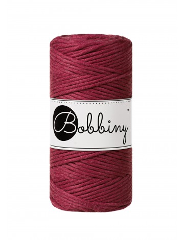Wine Red Macrame Cord 3mm 100m | BOBBINY