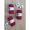 Czerwone Wino sznurek 3ply potrójnie skręcany 3mm | BOBBINY