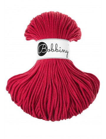 Classic Red Braided cord 3mm 100m Bobbiny
