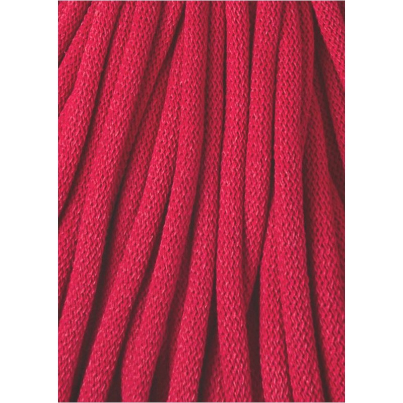 Classic Red Braided cord 9mm 100m Bobbiny