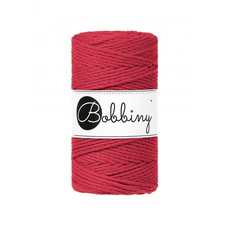 Wine Red Macrame Rope 3ply 3mm 100m | BOBBINY
