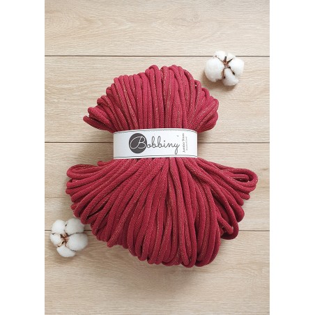 Golden Wine Red cotton cord 9mm jumbo 100m | BOBBINY