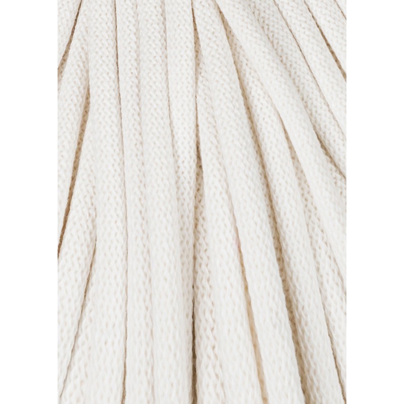 Złamana Biel sznurek bawełniany jumbo 9mm | BOBBINY