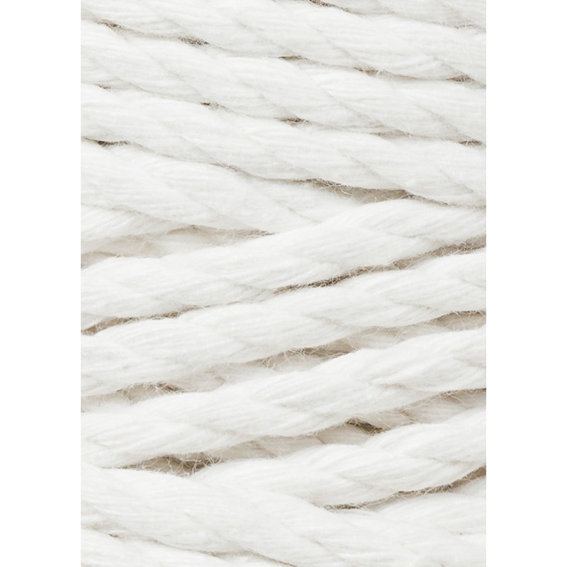 Off White 3ply Macrame Rope 5mm 100m | BOBBINY