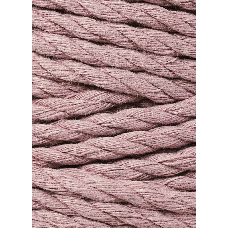 Mauve Makramee-Kordel 3ply 5 mm 100m | BOBBINY