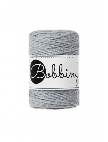 Srebrny sznurek do makamy 3ply 1.5mm 100m | Bobbiny