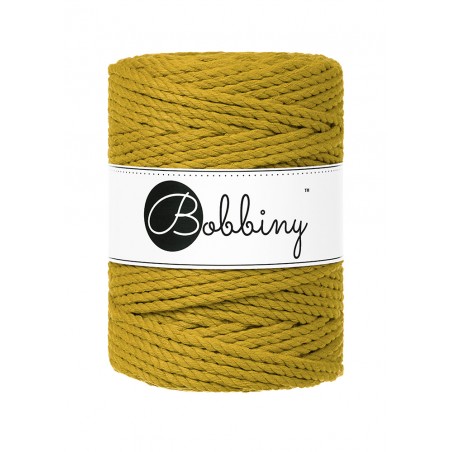 Spicy Yellow  | Corde torsadée 3ply 5mm 100m | Bobbiny